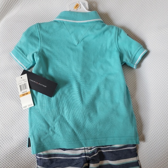Tommy Hilfiger Baby Boys 2 Piece Polo Shorts Set - Picture 3 of 5